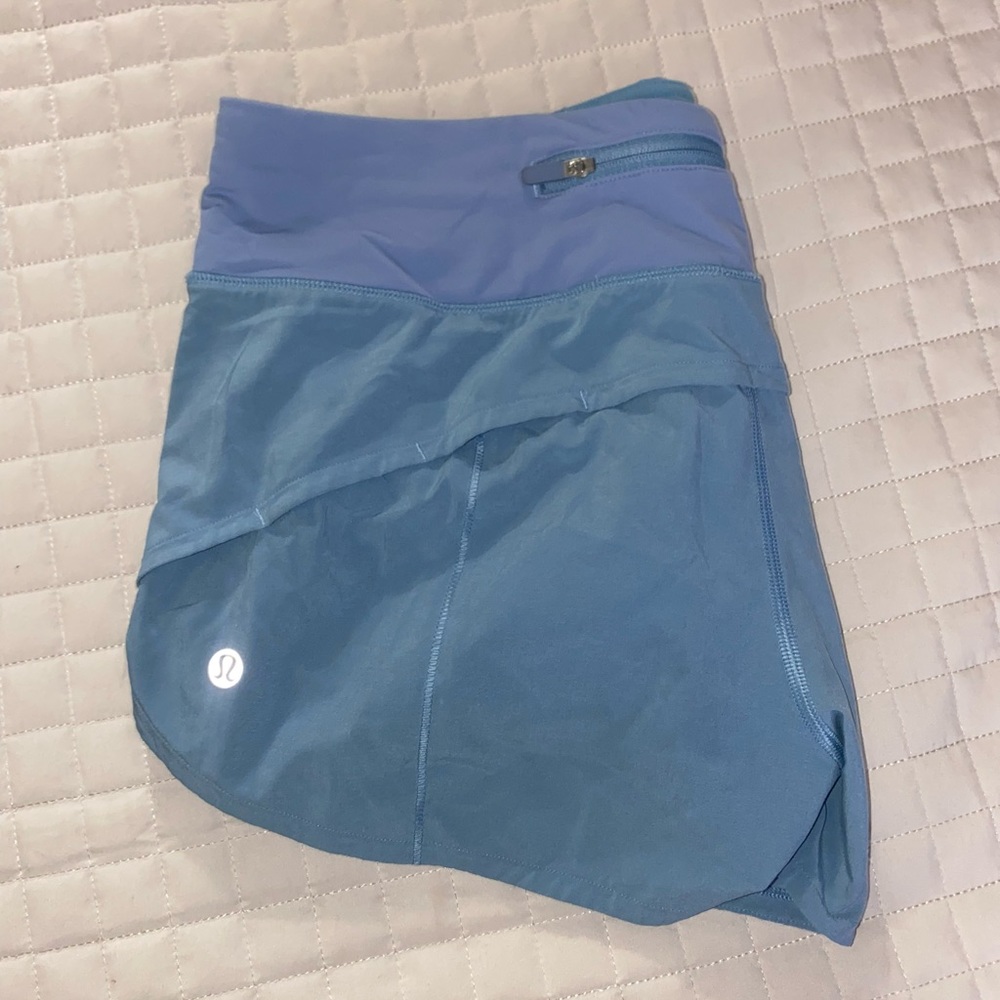 Speed Up Low-Rise Lined Short 2.5" Blue Sz. 6